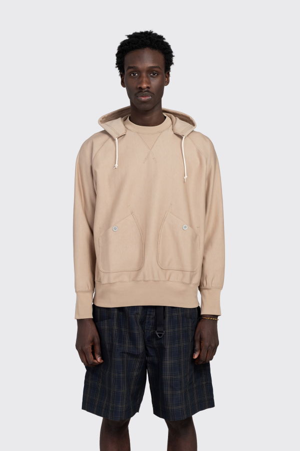 Comme des Garçons Hooded Crewneck Sweatshirt - Beige