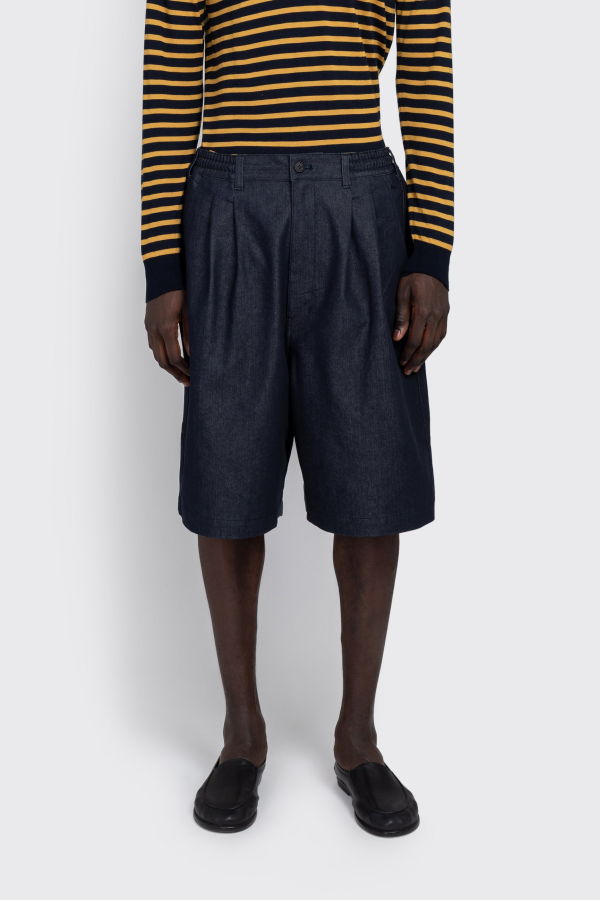 Comme des Garçons Twill Bermuda Shorts - Blue