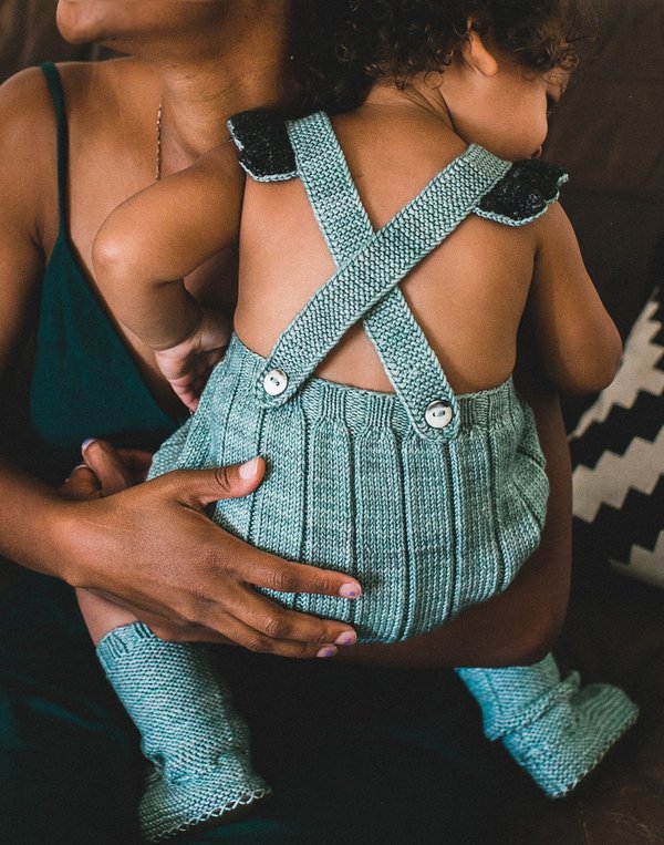 kids Misha & Puff Ruffle Romper - Sage | Garmentory