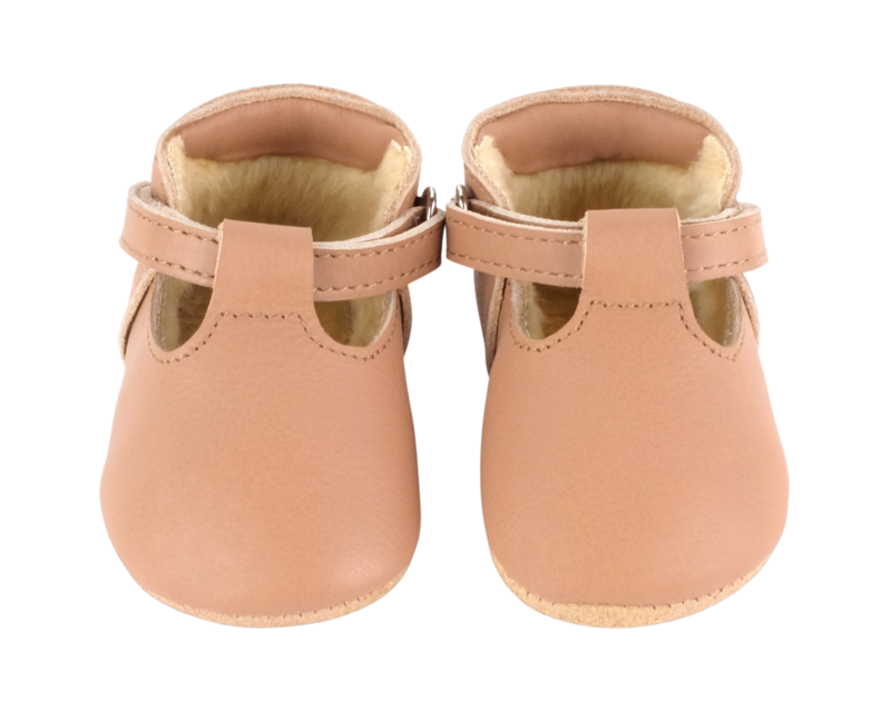 KIDS Donsje Elia Lining Shoes - Praline Leather
