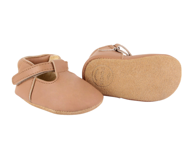 KIDS Donsje Elia Lining Shoes - Praline Leather