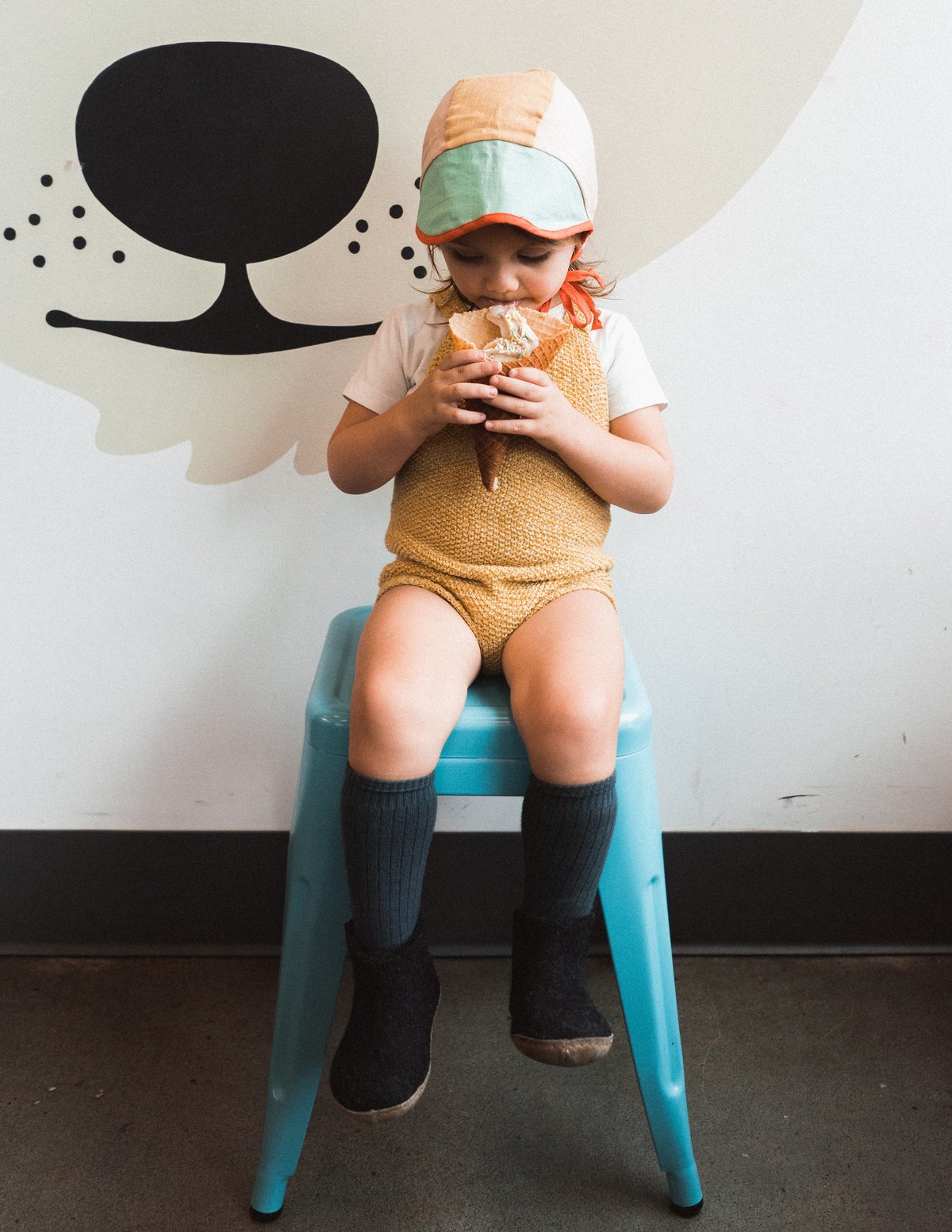 Unisex Kids Misha & Puff Starfish Sunsuit - Sunshine | Garmentory