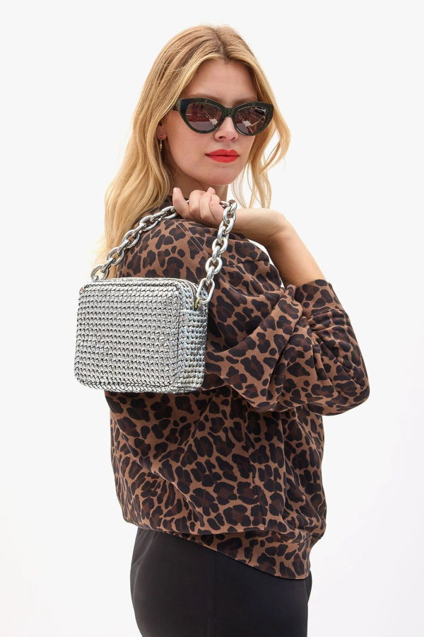 Clare V. Midi Sac Woven Etoile Crossbody Bag