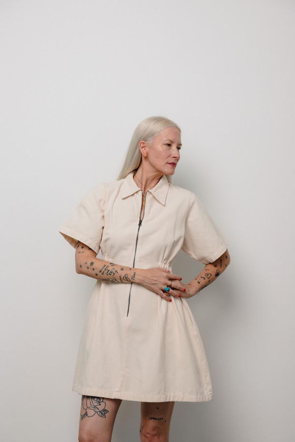 Noble Adult Utility Dress - Oat Milk