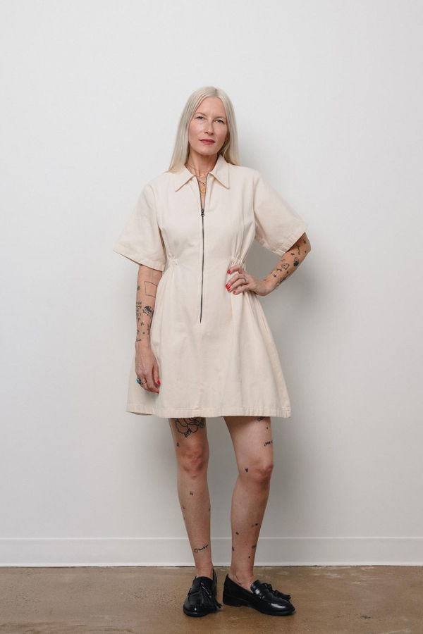 Noble Adult Utility Dress - Oat Milk