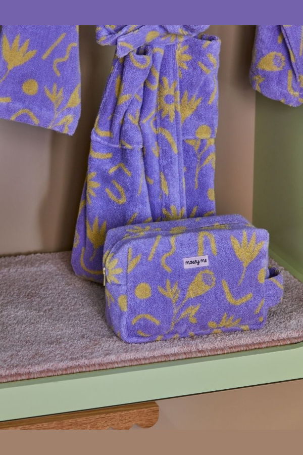 Mosey Me Floral Dreams Terry Toiletry Bag