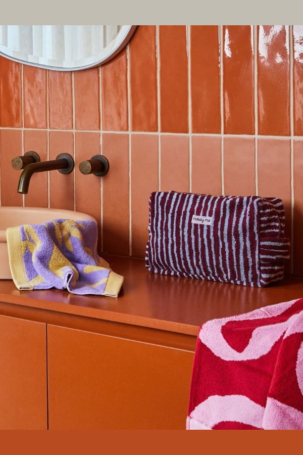 Mosey Me Strokes Terry Toiletry Bag