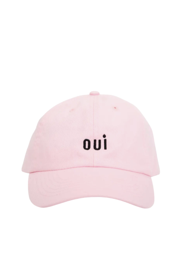 Clare V. Embroidered Petit Oui Baseball Hat