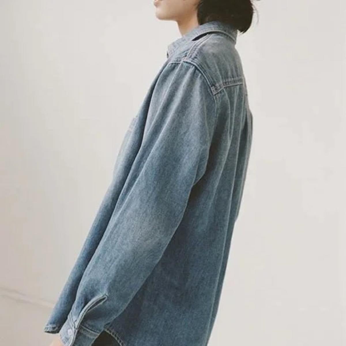 Shaina Mote Denim Overshirt - Superwash - Image 2 of 6