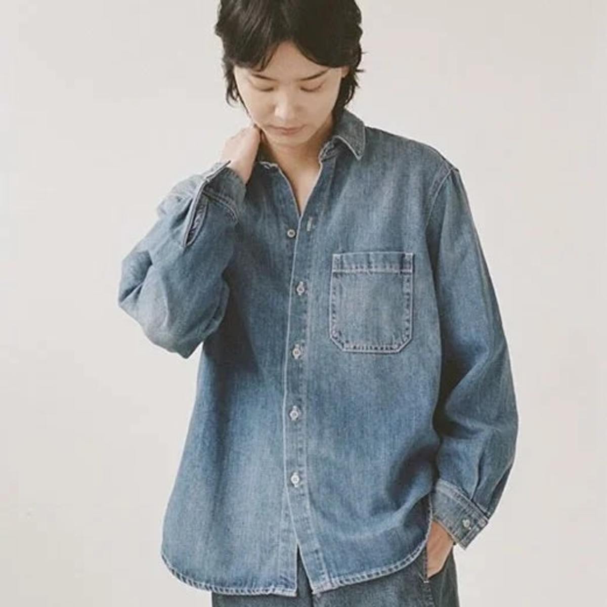 Shaina Mote Denim Overshirt - Superwash - Image 3 of 6