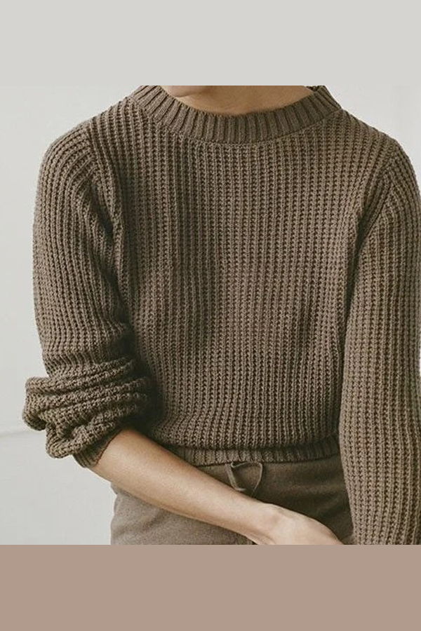 Shaina Mote Waffle Crew Neck Top