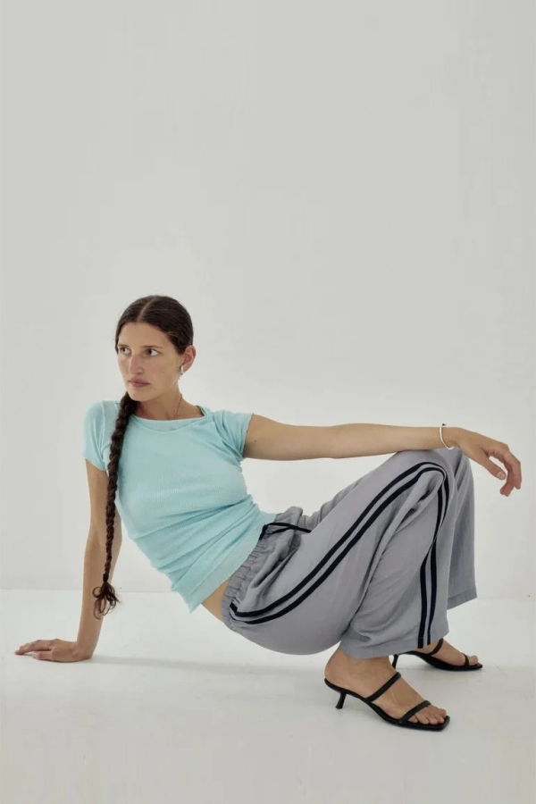 SAYAKA DAVIS NEW YORK Track Pants - Lavender Gray