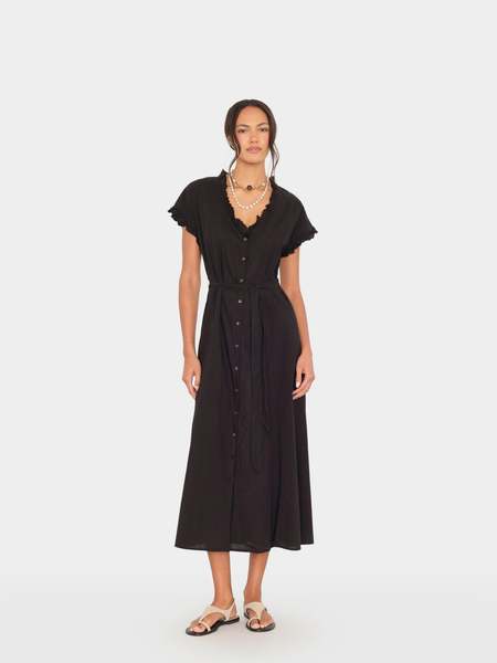 green emerald velvet dress Classic Knit Dress - Black main image 0