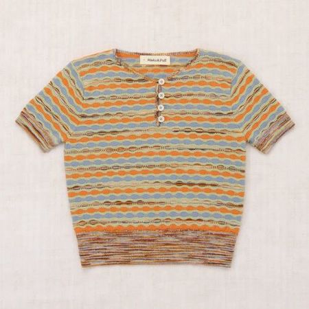 Kids Misha & Puff Child Scout Moonlight Flower Dot T shirt - Navy