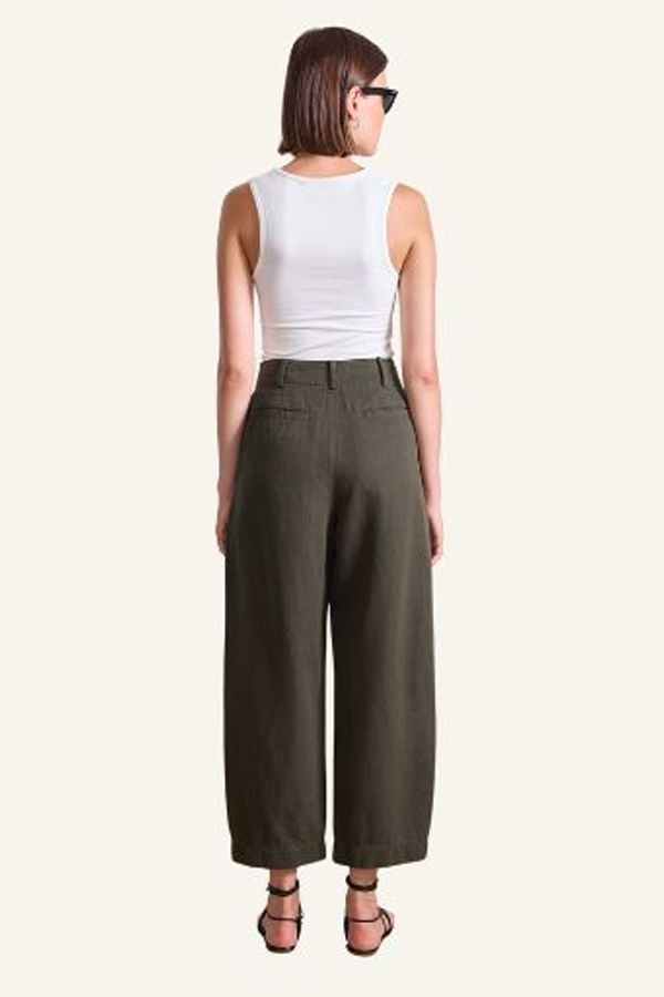 Apiece Apart Petit Bari Cropped Trouser - Rosin