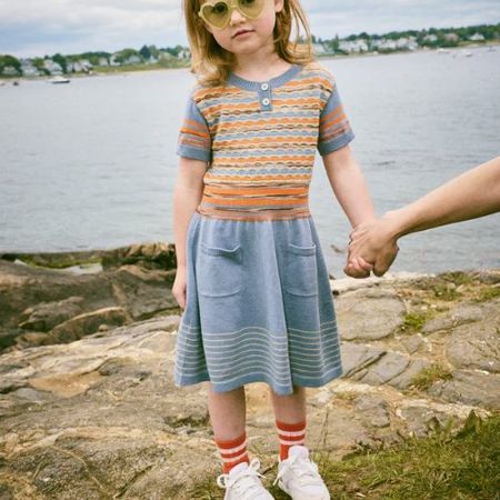 新品【misha and puff】Bibi dress kids Misha & Puff Scallop Bib Dress | Garmentory