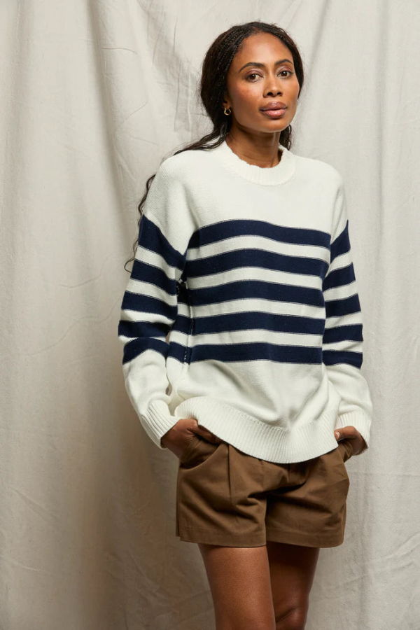 Perfect White Tee Ginger Slouchy Crewneck Sweater