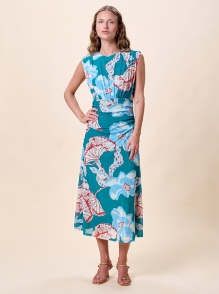 chinese dress ladies Raelynn Burnout Maxi Dress in Pink Multi