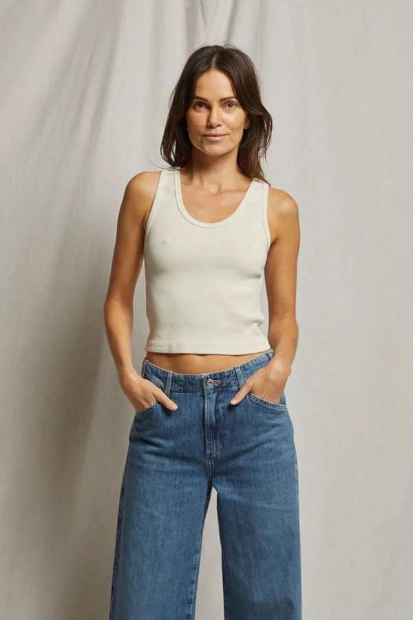 Perfect White Tee Blondie Rib Tank