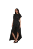 Solouk Mermaid Fold Dress - Black - Thumbnail 4