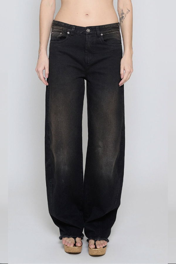 Priscavera Black Brown Cocoon Jeans
