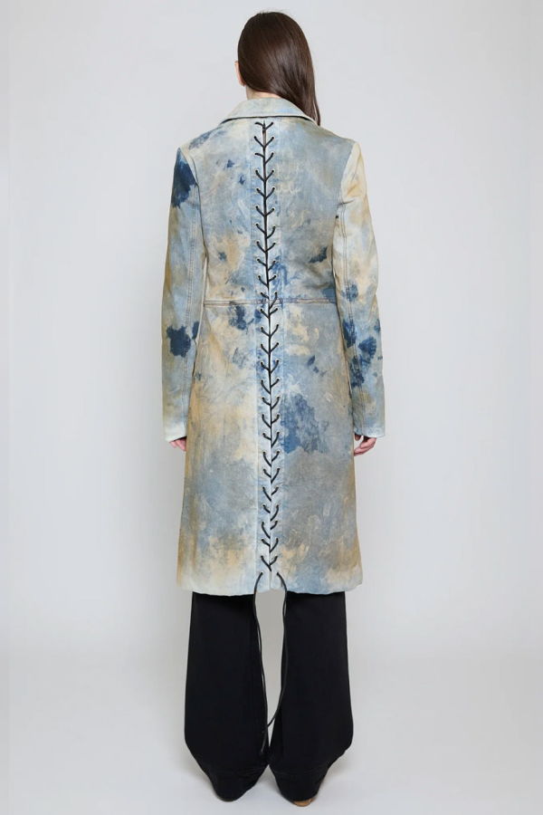 Priscavera Dune Wash Denim Coat