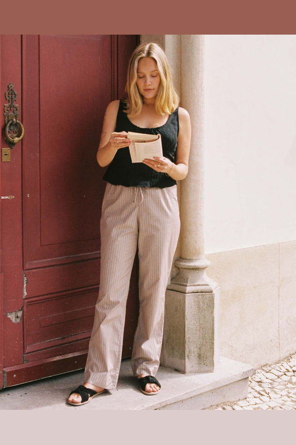 harly jae Easy Pants - Canvas Stripe