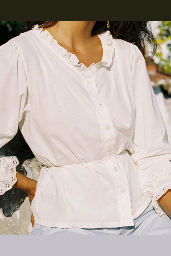 harly jae Le Chemisier Blouse - Whipped Butter