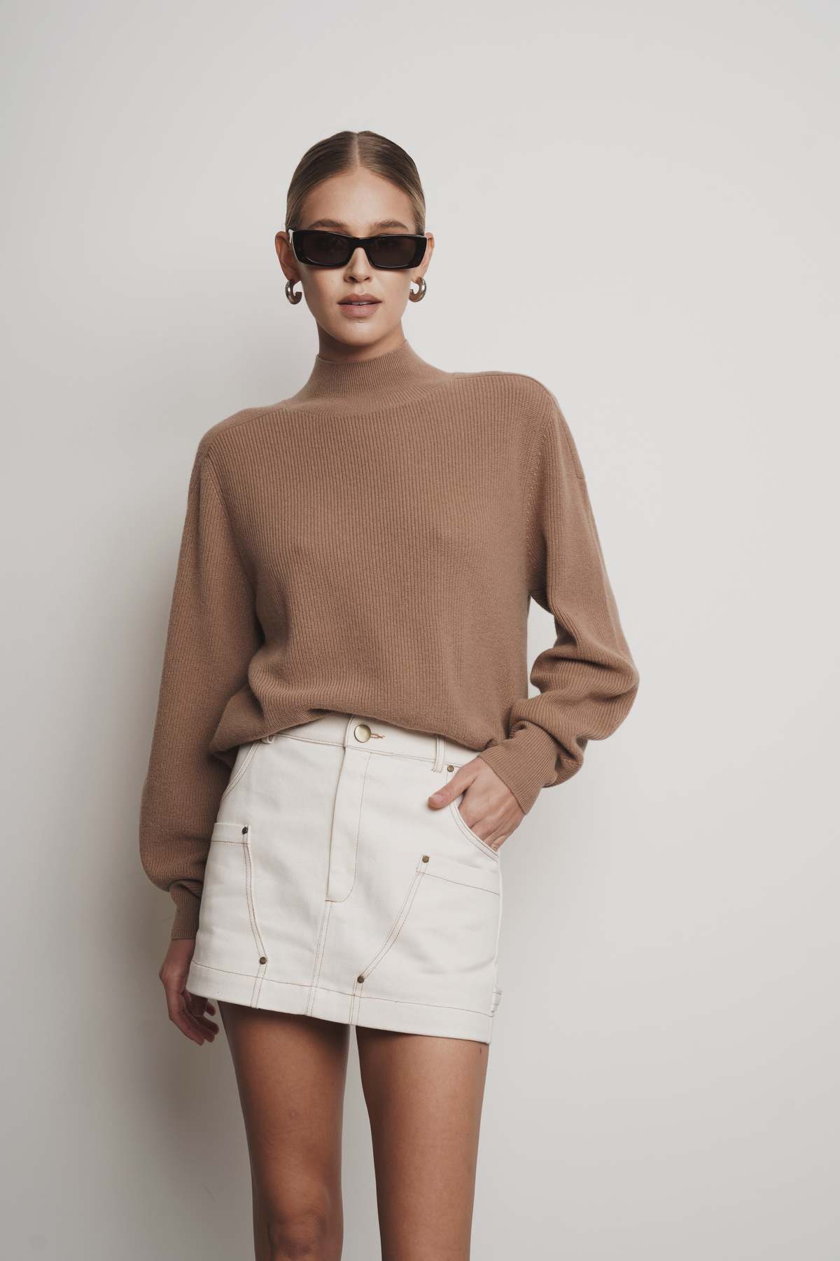 Parentezi Harper Mini Skirt - Ivory - Image 7 of 11
