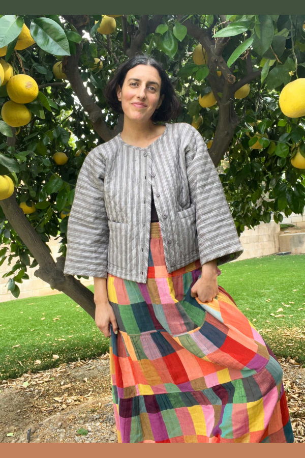 Ace & Jig Quilted Amara Cardi - Scribble