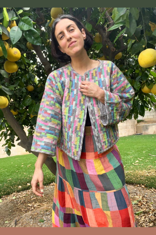 Ace & Jig Quilted Amara Cardi - Scribble