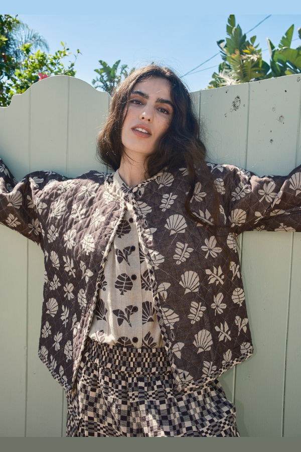 Ace & Jig Quilted Amara Cardi - Yesterday