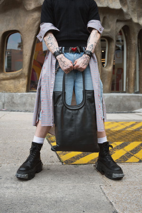 INTENTIONALLY __________. Bronson Tote Bag - Black