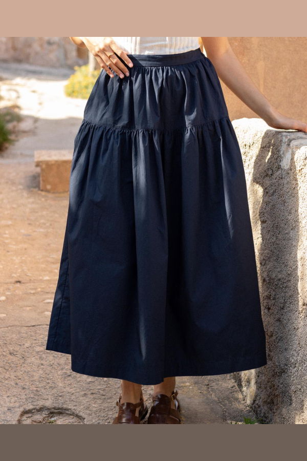 harly jae Prairie Skirt - Navy