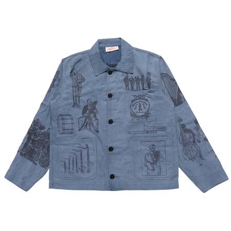 Enfants Riches Deprimes Theatre For Dogs Work Jacket - Blue/Gray 