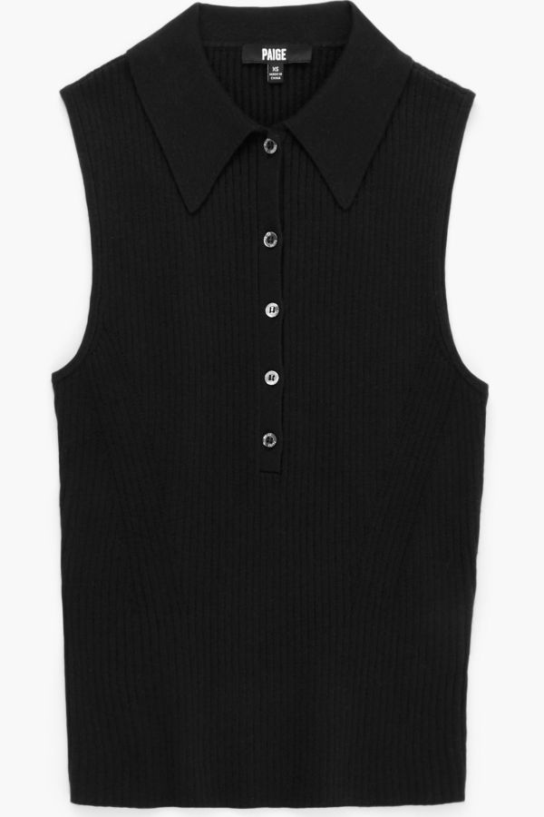 Paige Vesta Top - Black
