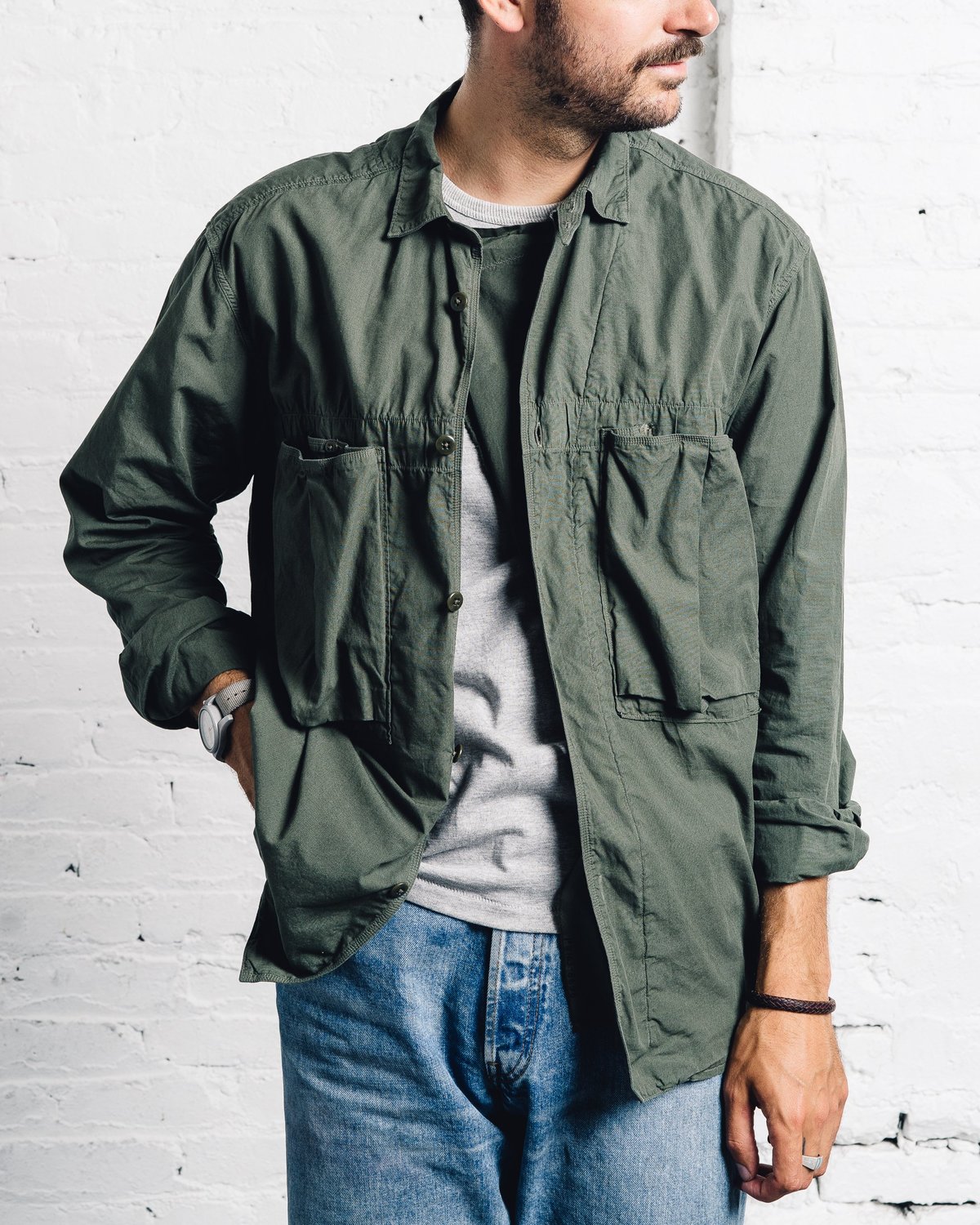 ジャケット・アウター ARMY SHIRTS Utility Shirt Jacket - Army Green - Emerson Fry