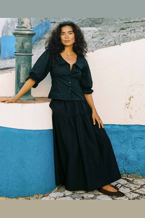harly jae Prairie Skirt - Black