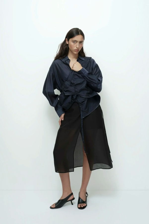 Mijeong Park Organza Wrap Skirt