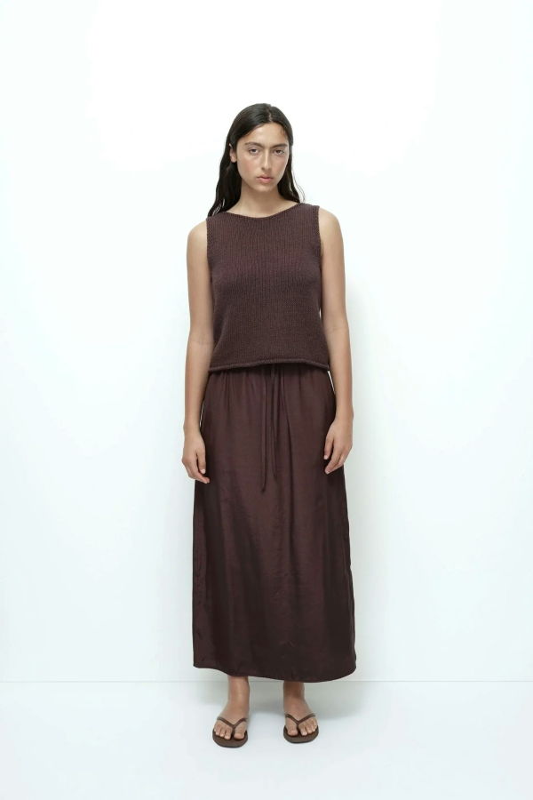 Mijeong Park Drawstring Midi Skirt