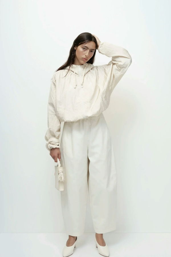 Mijeong Park Cropped Balloon Pants - Cream