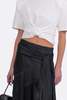 Parentezi Fringe Silk Scarf - Black - Thumbnail 2
