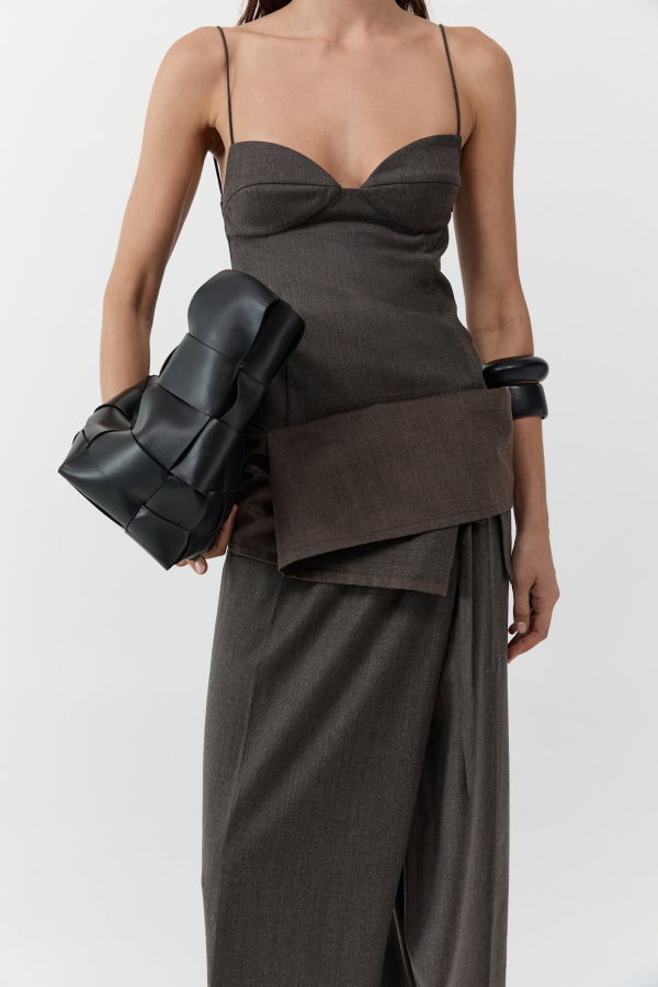 St. Agni Wool Cami Tank Top - Mulch