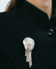 Wolf Circus Bean Pearl Brooch - Thumbnail 1