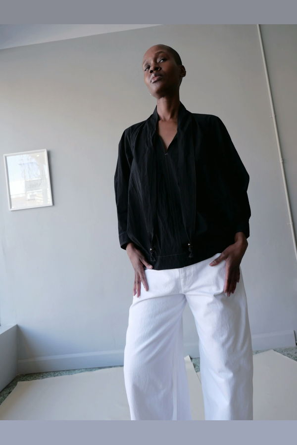 Lemaire Blouse With Scarf - Black