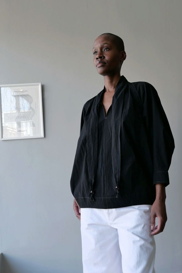 Lemaire Blouse With Scarf - Black