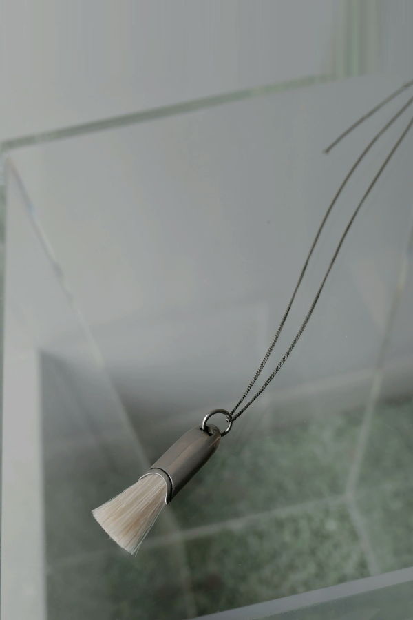 Lemaire Personal Brush Necklace - Silver