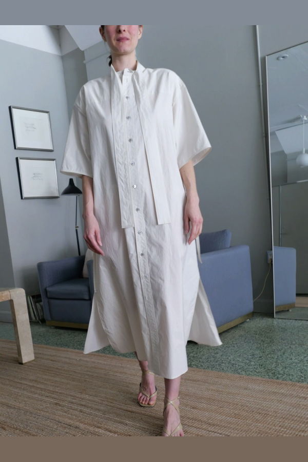 Lemaire Reversible Tube Dress - Cream