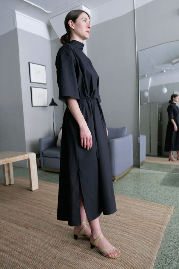 Lemaire Reversible Tube Dress - Squid Ink