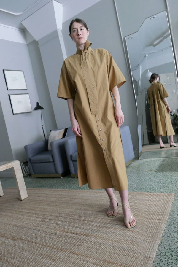 Lemaire Reversible Tube Dress - Cumin